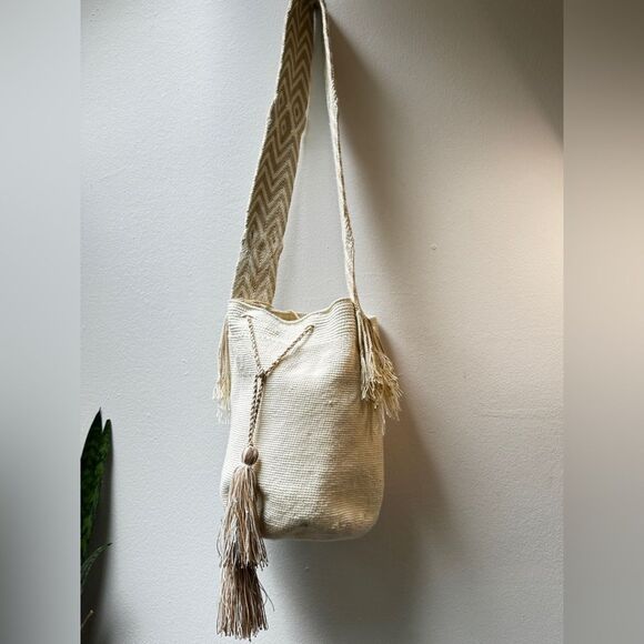 XL Minamalistic Wayuu mochila bags Columbian Woven crossb… - Picture 3 of 7